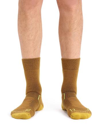 Clove / Silent Gold Icebreaker Merino Hike+ Heavy Crew Men's Socks | AU 1019AHKP